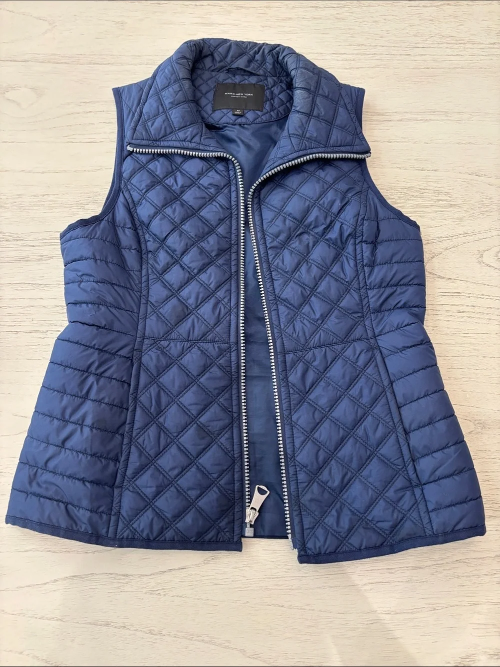 Marc New York Andrew Marc Navy Quilted Puffer Vest Women’s Medium